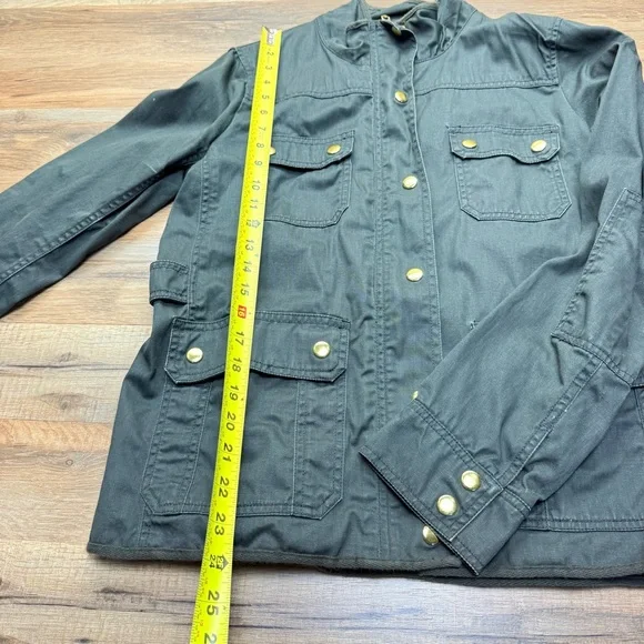 J. Crew green size M Military Field Coat with Structured Silhouette - Picture 4 of 10
